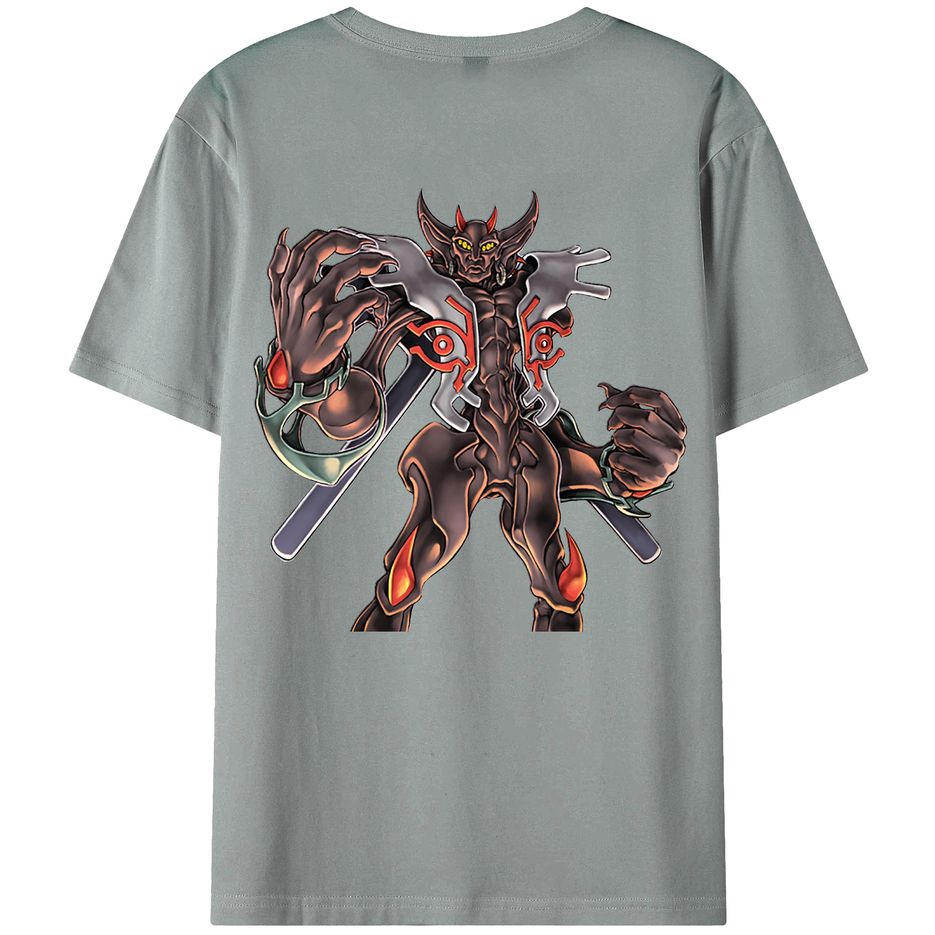 （画像用） 遊☆戯☆王 Yu-Gi-Oh! 綿100％ メンズ半袖Tシャツ（バックプリント） 通気性